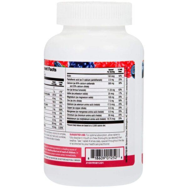 Sabor baya en etiqueta Bariatric Choice