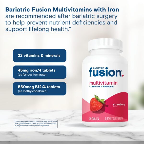 Version 1.0.0 Bariatric Fusion detalles multivitamínico masticable