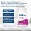 Bariatric Fusion multivitamínico nutrientes y fórmula