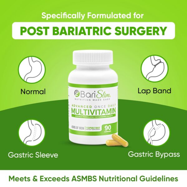 BariSlim caja multivitamínico avanzado post cirugía bariátrica