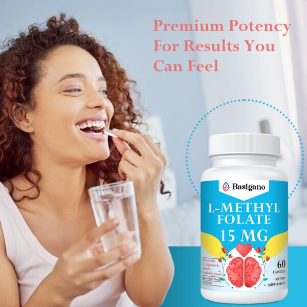 Basigano L-metilfolato cápsulas paquete doble