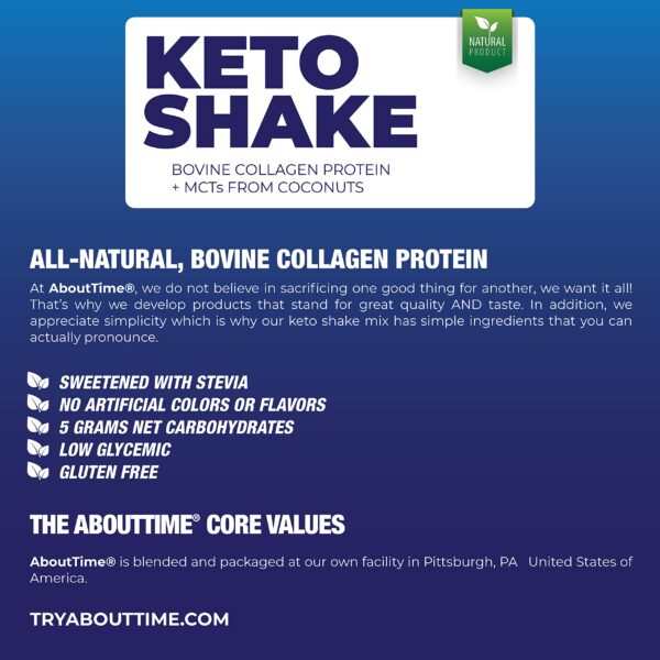 Batido Keto About Time con colágeno bovino y MCT natural