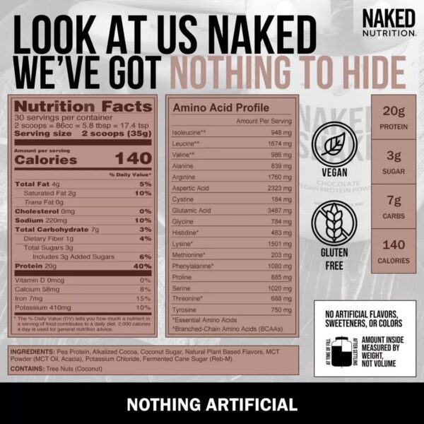 Batido lleno de proteína Naked Shake chocolate