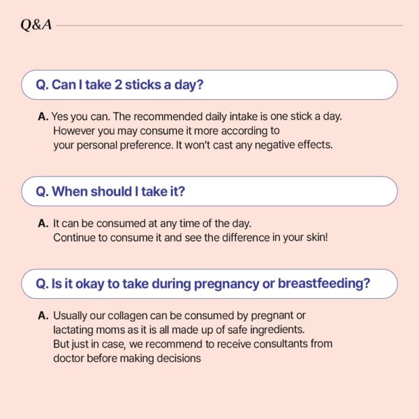 Uso diario del stick de colágeno