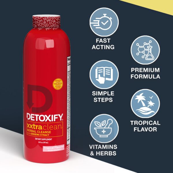 Bebida Detoxify Xxtra Clean con extractos naturales para limpieza