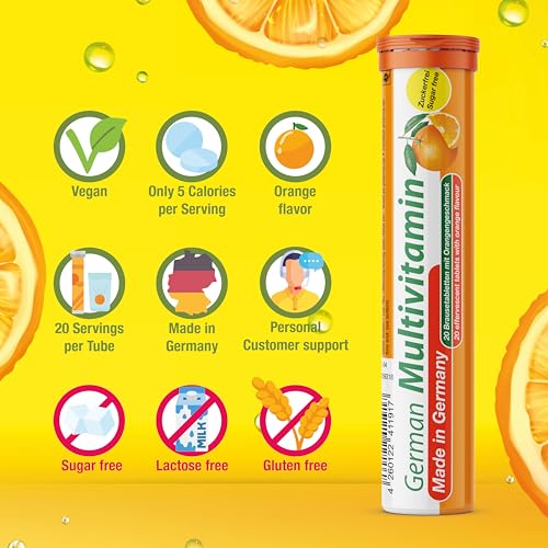 Bebida efervescente T&D multivitamínico vegano sabor naranja