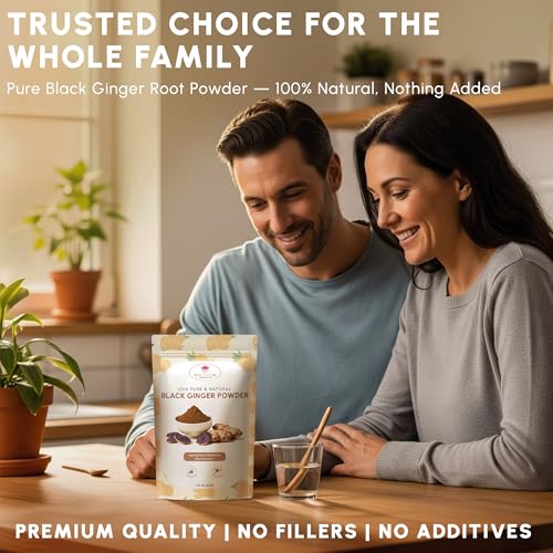 Preparación de bebida con polvo de jengibre negro para energía