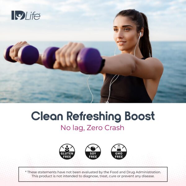 Bebida saludable IDLife Energy para trabajo y ejercicio