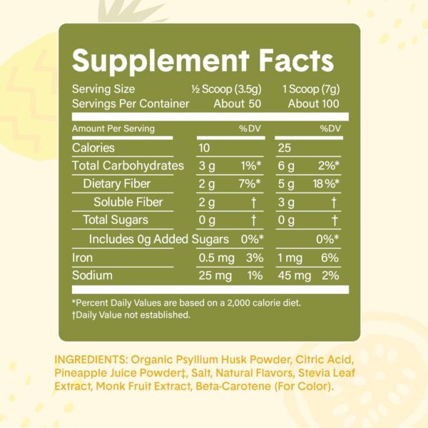 Bellway Súper Fibra polvo saludable en composición