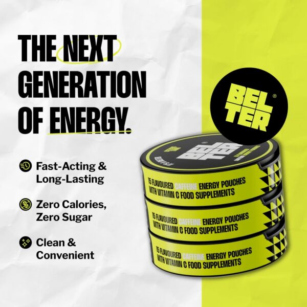 BELTER Bolsitas de Cafeína Sabor Cítrico y caja