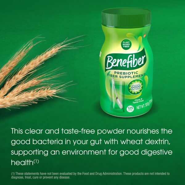 Benefiber suplemento en polvo prebiótico bajo en calorías y azúcar