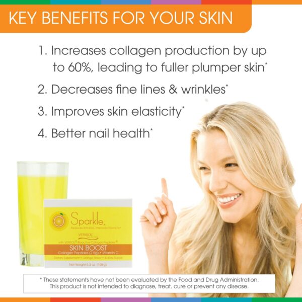 Demostración de beneficios de Sparkle Skin Boost para piel