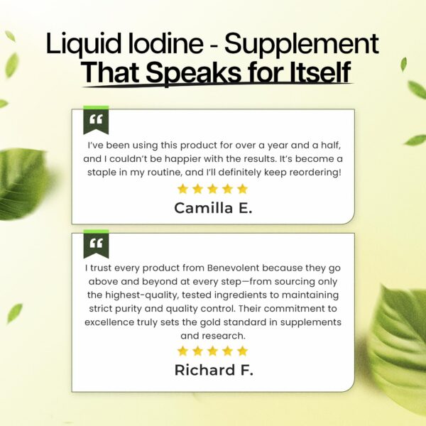 Presentacion de gotitas de yodo Benevolent Nourishment