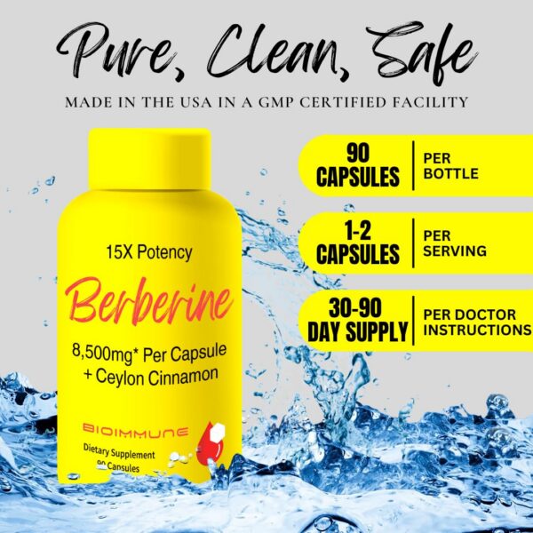 Berberina plus canela de Ceilán para salud metabólica