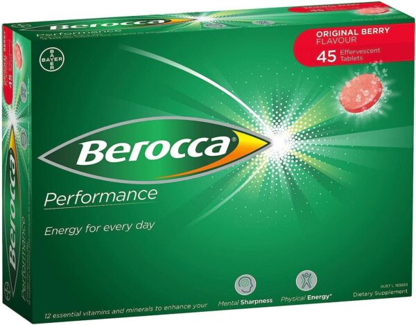 Version 1.0.0 Berocca Performance Original sabor frutos rojos 45 tabletas