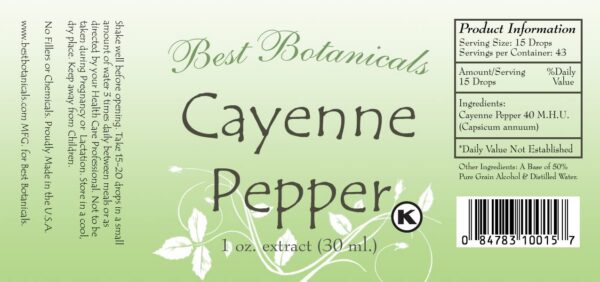 best botanicals extracto pimienta cayena botella 1 oz
