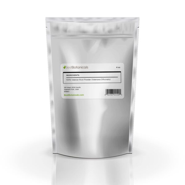 Version 1.0.0 Empaque del polvo de valeriana visto desde atrás