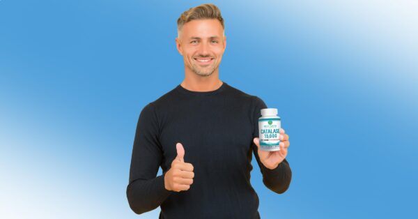 Version 1.0.0 Frasco con etiqueta de catalasa