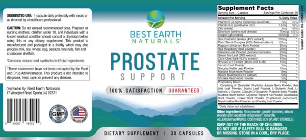 Version 1.0.0 Best Earth Naturals Suplemento de Apoyo para la Próstata con hierbas