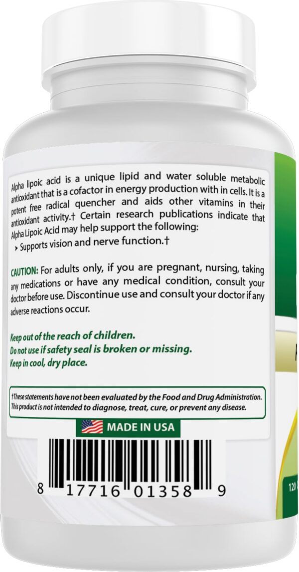 Frasco secundario con información de producto