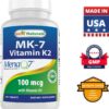 Suplemento Best Naturals vitamina B-12 6000 mcg y K2 MK7 con D3