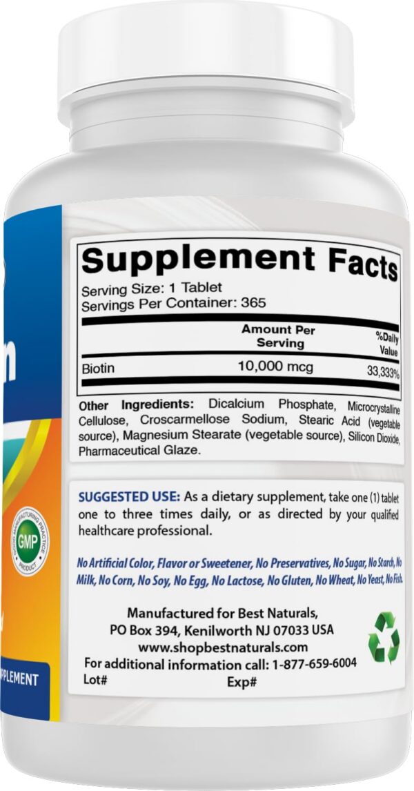 Sello GMP en Biotin Best Naturals