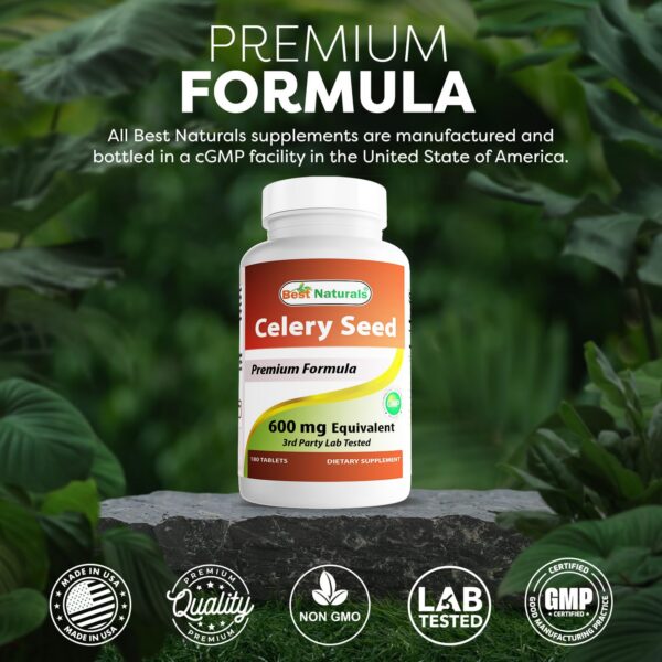 Tabletas dentro del frasco Semilla de Apio