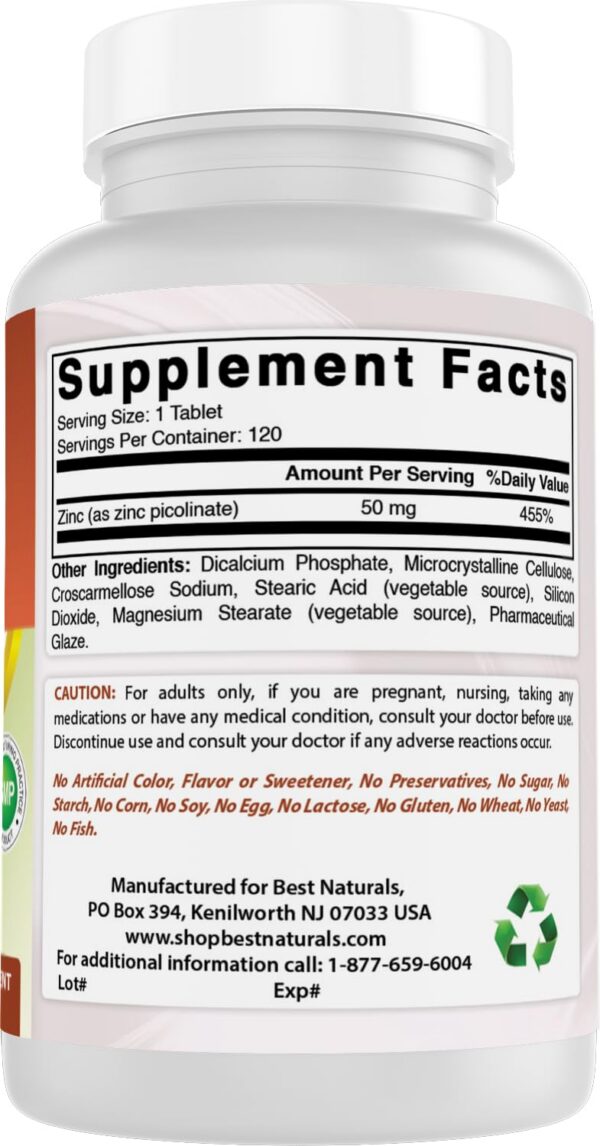 Notas del envase zinc