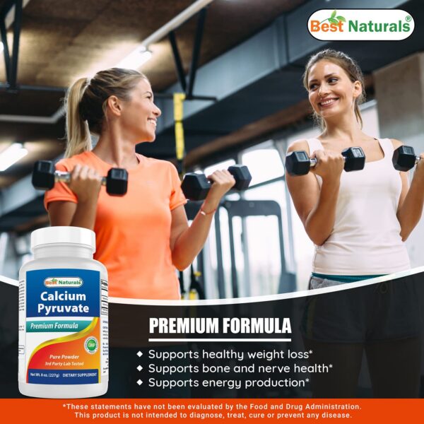 Contenido del frasco de piruvato calcio