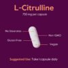Detalle de cápsulas L-Citrullina 750 mg