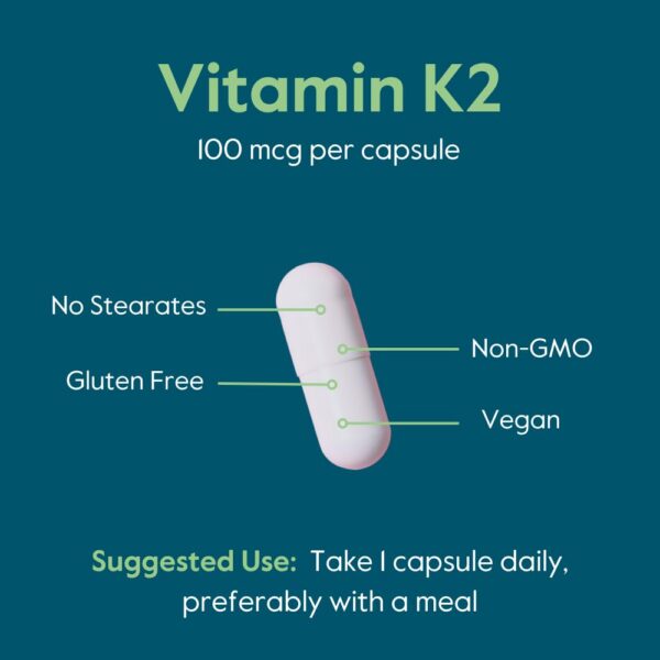 Bestvite vitamina K2 MK-7 cápsulas veganas sin gluten