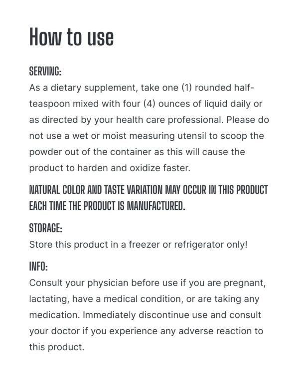 Caja y etiqueta de Vitamina C amortiguada