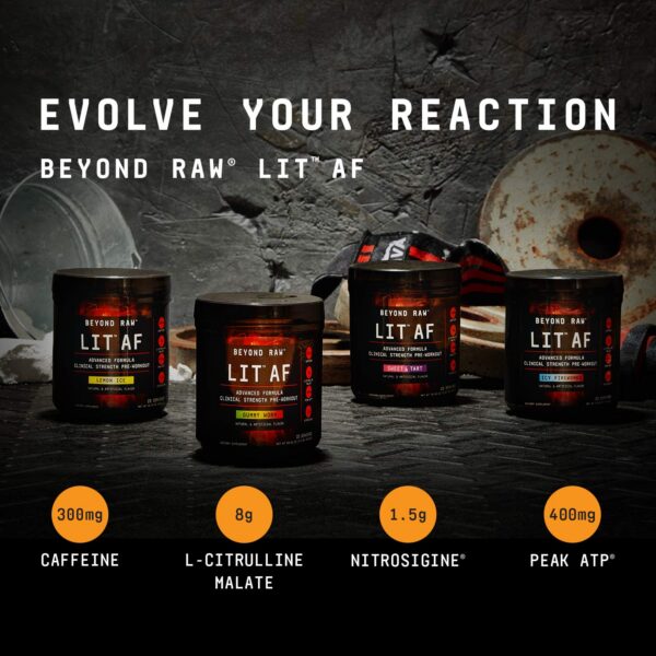 Caja y etiqueta BEYOND RAW LIT AF