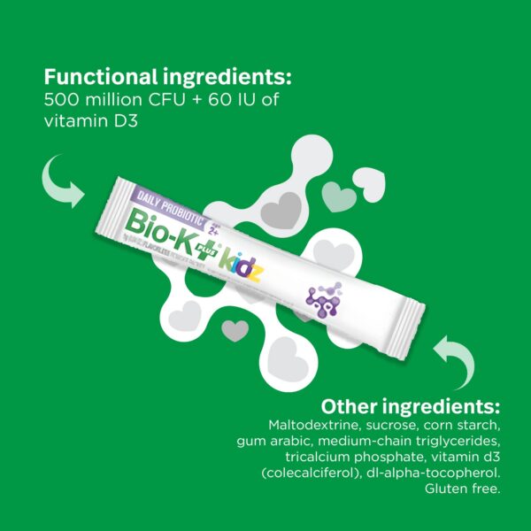 Version 1.0.0 Bio-K+ probiótico en sobres para niños saludable y seguro