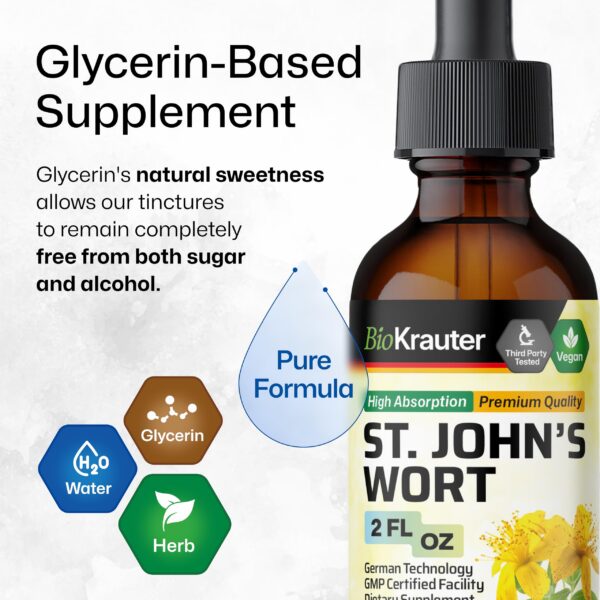 BIO KRAUTER tintura hierba de san juan alta absorción 2 onzas líquidas