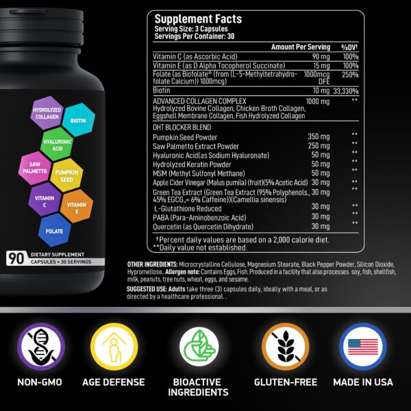 Bioactive Labs Age Defense Collagen Matrix cápsulas en frasco