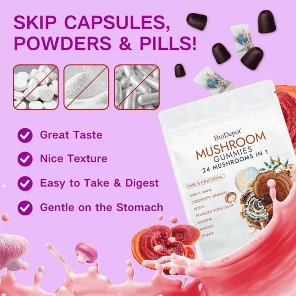 Version 1.0.0 Gomitas hongos Biodepot paquete 60