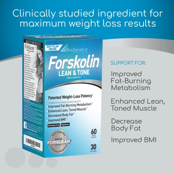 Version 1.0.0 Envase y cápsulas Forskolin Lean & Tone