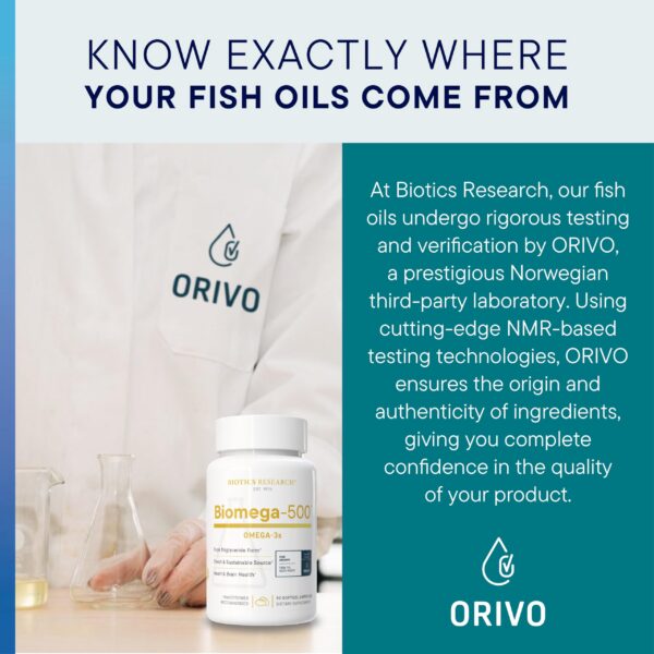 Detalle de la etiqueta Biomega-500