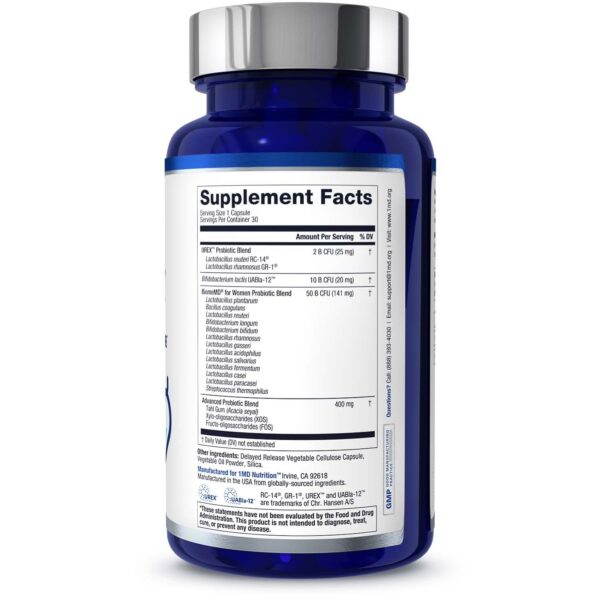 BiomeMD ingredientes cepas probióticas para salud digestiva