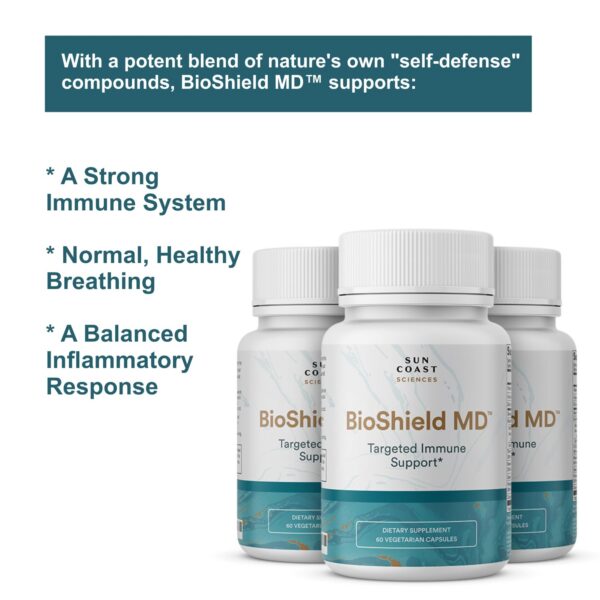 BioShield MD vitaminas SUN COAST SCIENCES apoyo salud inmunológica