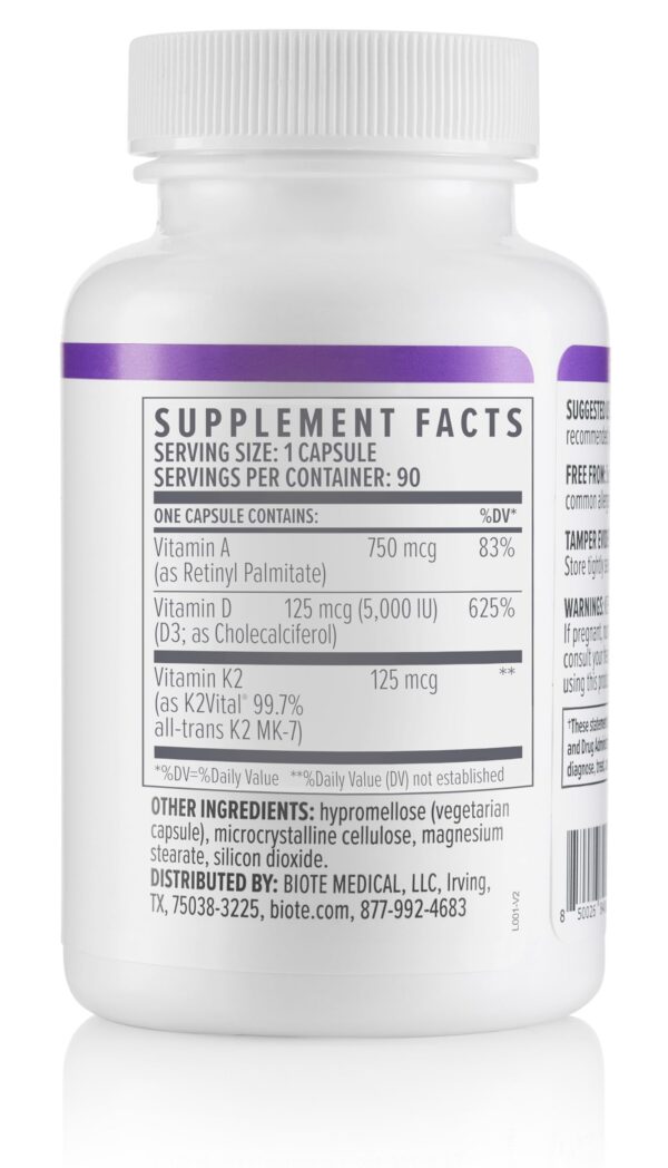 Version 1.0.0 Detalle de la etiqueta Biote ADK5