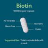 Biotina capsulas vegetarianas calidad asegurada laboratorio externo