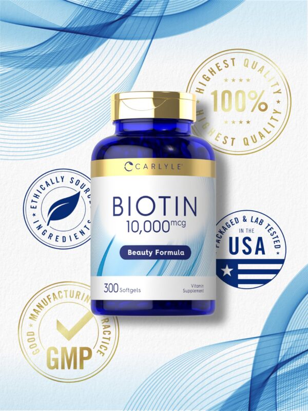 Biotina Carlyle 10000mcg para cuidado corporal integral