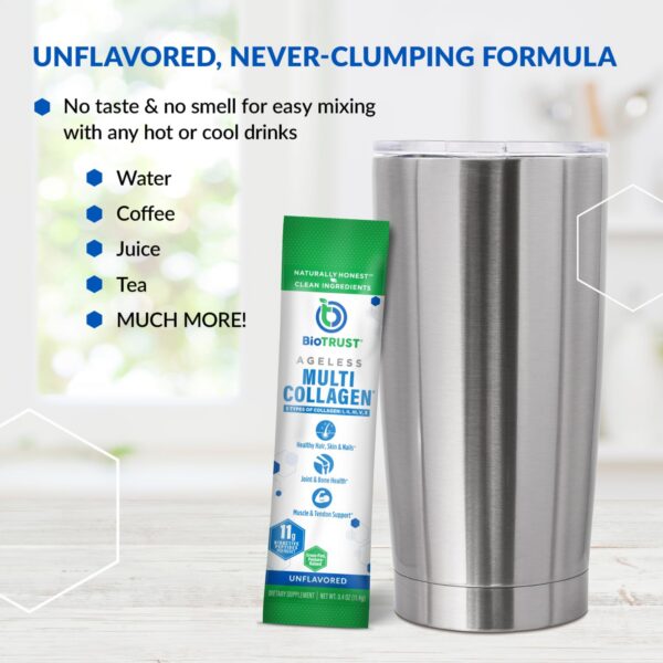 Etiqueta de BioTrust Ageless Multi Collagen