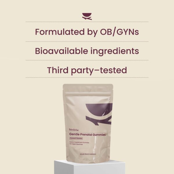 Gomitas prenatales Bird&Be ingredientes