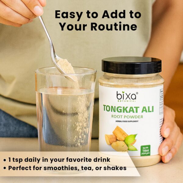 Etiqueta del producto Tongkat Ali