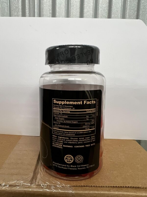 Gominolas D3 en sabores Peach Mango Strawberry