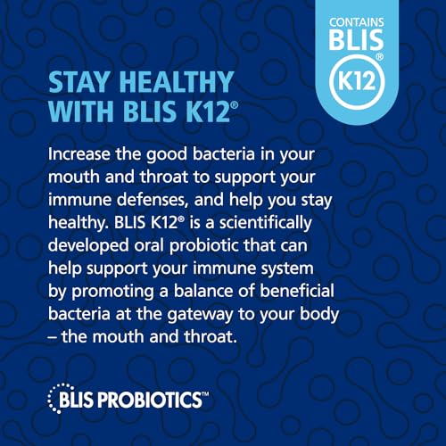 BLIS Probiotics envase y pastillas sin azúcar