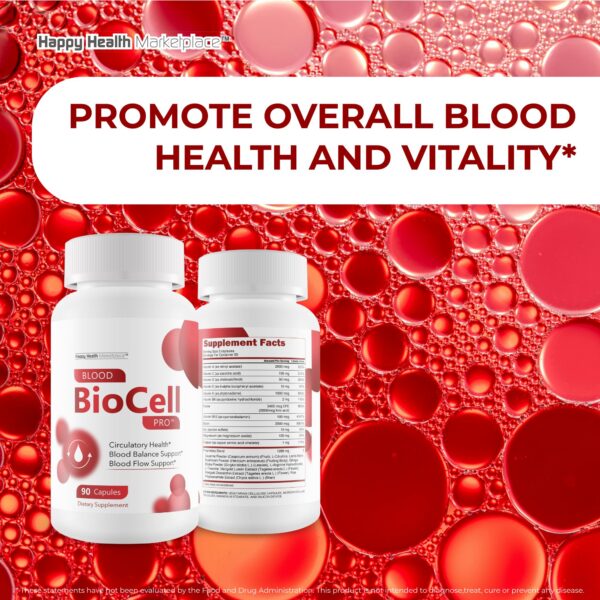 Detalle de la etiqueta Blood BioCell Pro